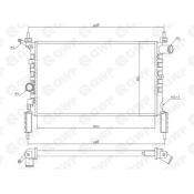 Radiator, racire motor WRA112 Qwp