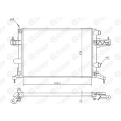 Radiator, racire motor WRA119 Qwp