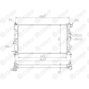 Radiator, racire motor WRA122 Qwp