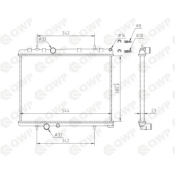 Radiator, racire motor WRA151 Qwp