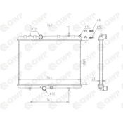 Radiator, racire motor WRA153 Qwp