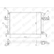 Radiator, racire motor WRA155 Qwp