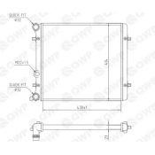 Radiator, racire motor WRA158 Qwp