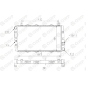 Radiator, racire motor WRA169 Qwp