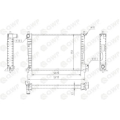 Radiator, racire motor WRA178 Qwp