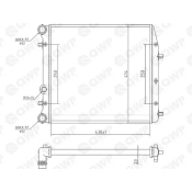 Radiator, racire motor WRA182 Qwp