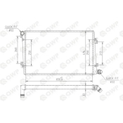 Radiator, racire motor WRA183 Qwp