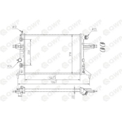 Radiator, racire motor WRA193 Qwp